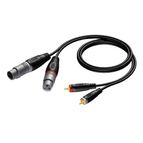 ProCab 2 x XLR hun > 2 x RCA - 3 meter (REF705-3)