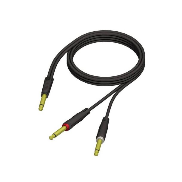 ProCab Jack mono > 2 x Jack mono - 1.5 meter (REF717-1,5)