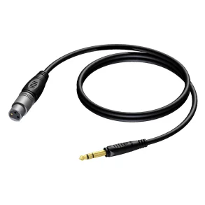 ProCab XLR hun > Jack stereo - 1,5 meter (REF723-1,5)