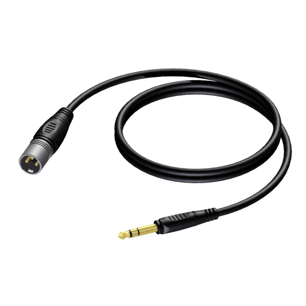 ProCab XLR han > Jack stereo - 5 meter (REF724-5)