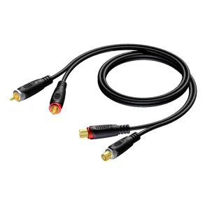 ProCab 2 x RCA hun > 2 x RCA han - 1,5 meter (REF850-1,5)