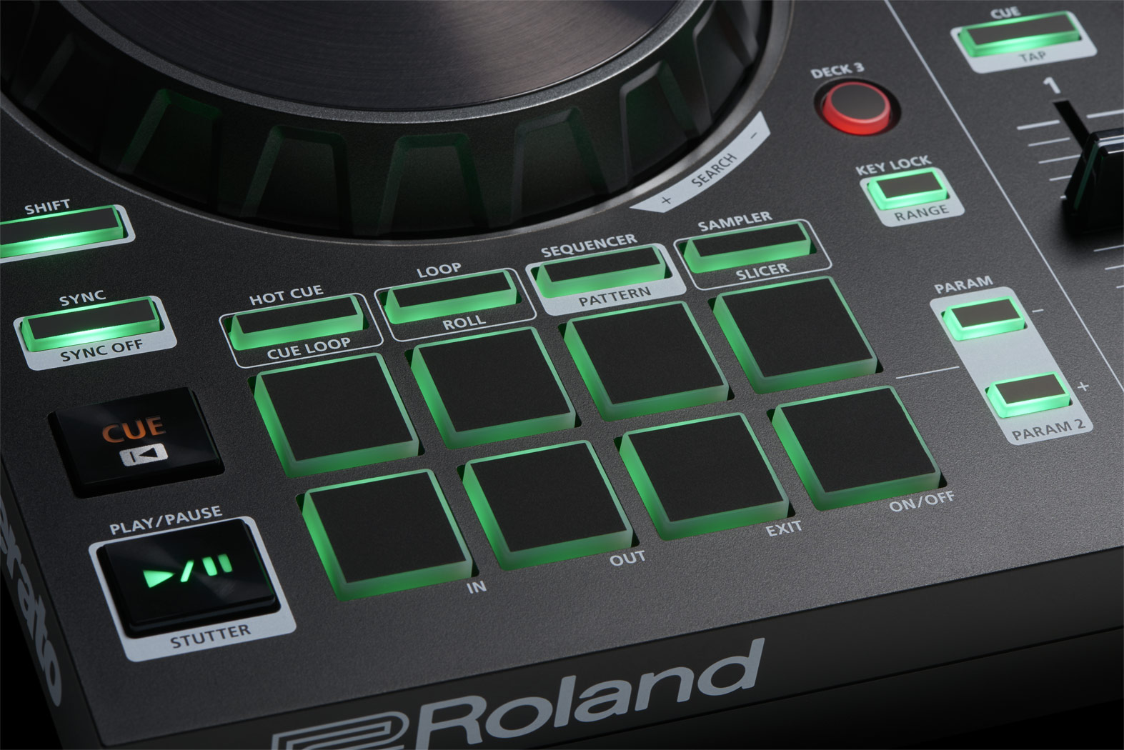 Roland DJ-202 DJコントローラー Roland DJ-202 4-deck Serato DJ Controller with Drum Machine
