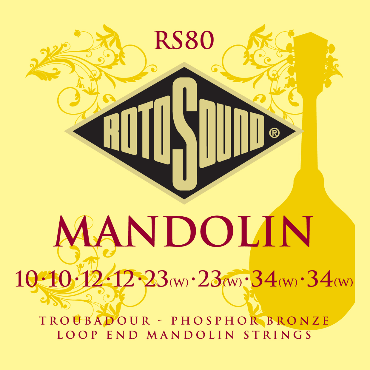 Rotosound RS80 Mandolin strenge (10-34)