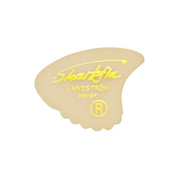 Sharkfin GP 102 Goldprint, Medium, White plektre