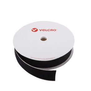 Velcro hook 50mm sort PS14 klb (1 meter)