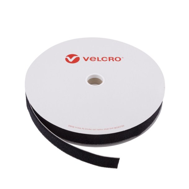Velcro loop 30mm sort PS14 klb (1 meter)