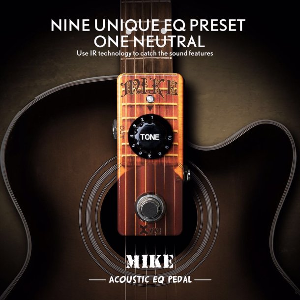 (BRUGT) Xvive MIKE - Spectral Reassignment Pedal - Acoustic, Electric &amp; Bass Guitar EQ Pedal