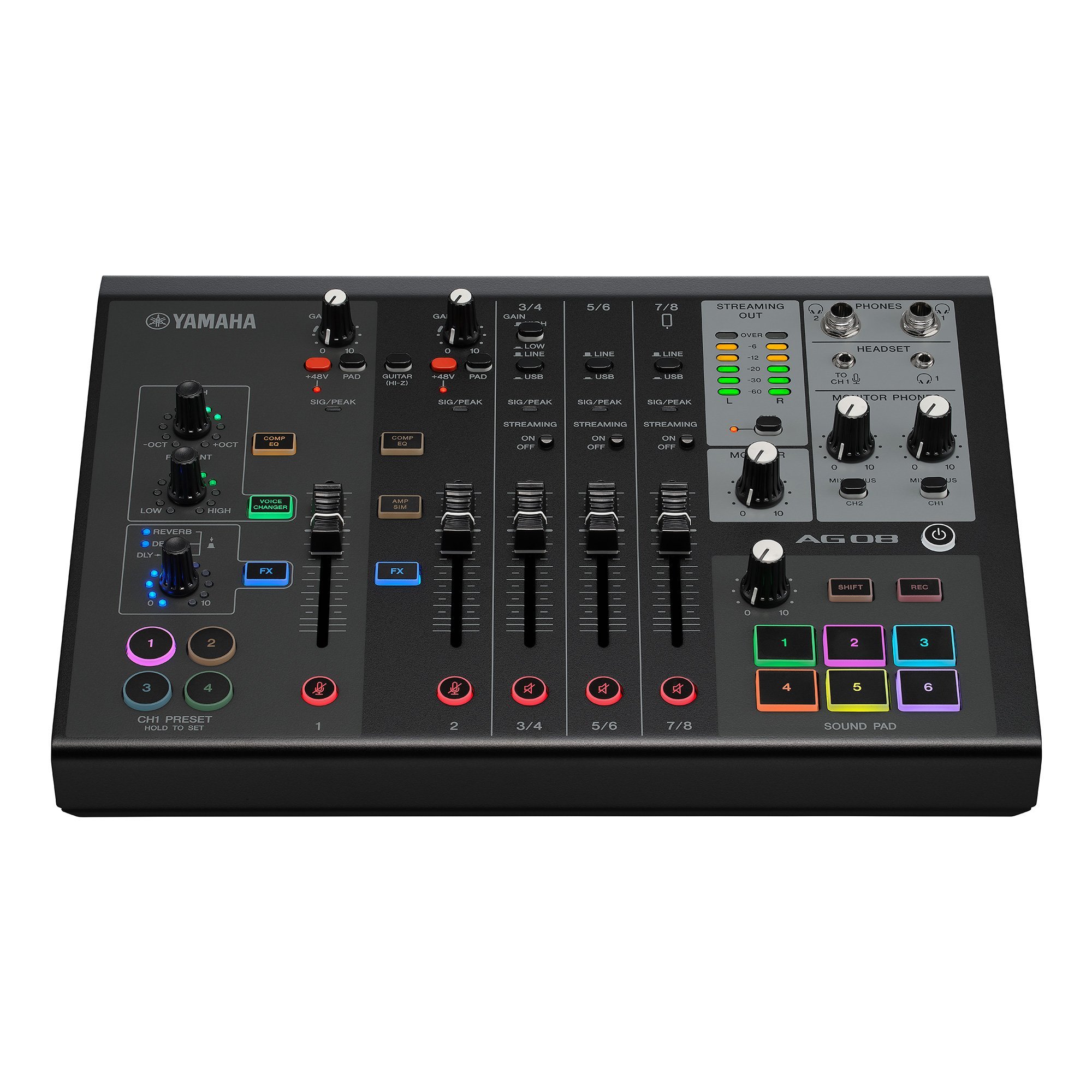 Yamaha AG08 オーディオインターフェース Amazon.com: Yamaha AG08 White 8-Channel Live Streaming