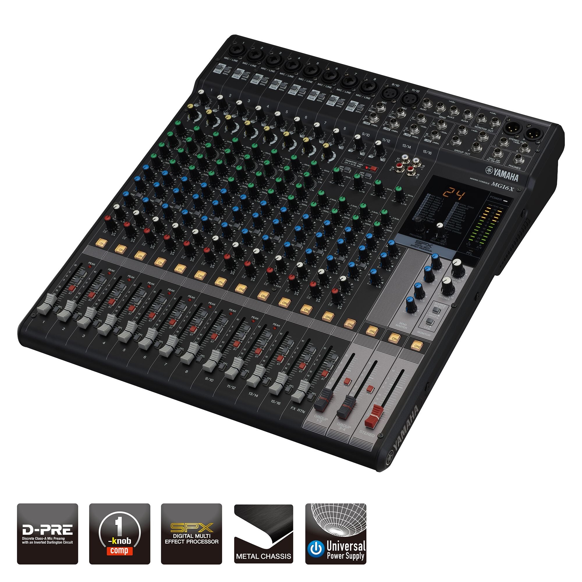 【美品】YAMAHA MG16XU Yamaha MG16XU 16-Channel Mixer | Guitar Center