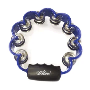 Alice ATB001 Bl� Tamburin med 16 bj�lder