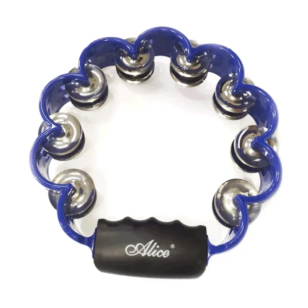 Alice ATB001 Bl� Tamburin med 16 bj�lder