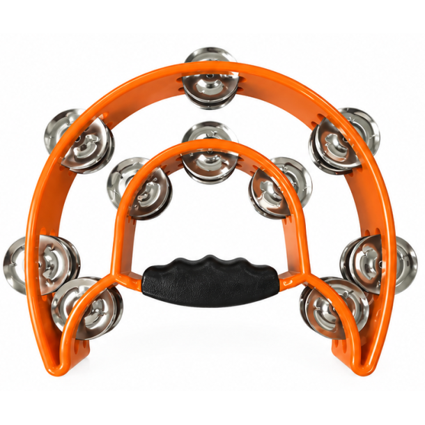 Alice ATB002A Orange Tamburin med 20 bj�lder