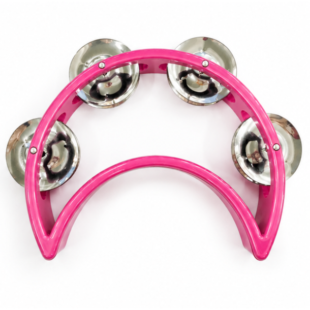 Alice ATB009 Pink Tamburin med 8 bj�lder