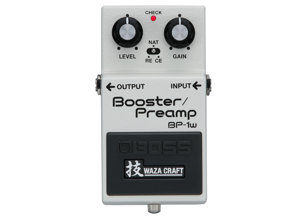 Boss Guitar pedal with 21 light elements in LED display with High