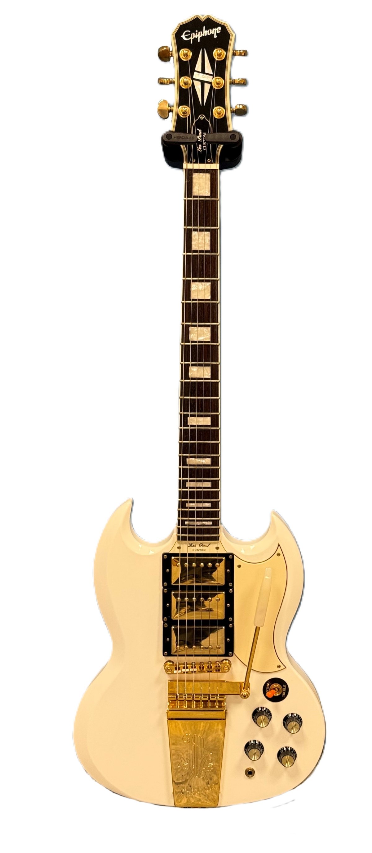 (BRUGT) Epiphone SG Les Paul Custom MIK 2006 Vintage White - Brugte ...