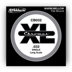 L�se strenge - D'Addario Single Bass String - Chromes, Flat Wound