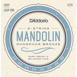 D'Addario EJ73, Mandolin Strenges�t Phosphor Bronze .010-.038 Light