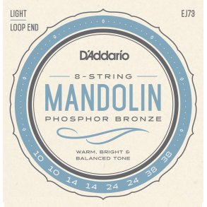 D'Addario EJ73, Mandolin Strenges�t Phosphor Bronze .010-.038 Light