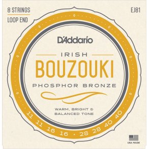 D'Addario EJ81, Strenges�t Irish Bouzouki Phosphor Bronze 011-040