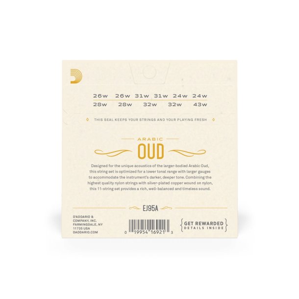 D'Addario EJ95A, Strenges�t Oud/11-str. Arabic Medium