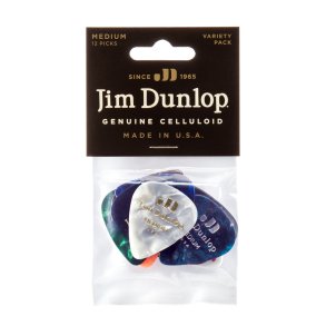 Dunlop Celluloid Pick Variety Pack � Medium (12 pcs.)