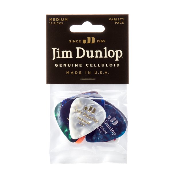 Dunlop Celluloid Pick Variety Pack � Medium (12 pcs.)