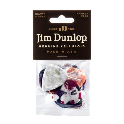 Dunlop PVP107 Heavy Celluloid Guitar Pick Variety Pack 12-Pack