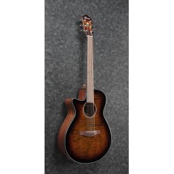 Ibanez Lefthand Western gitarr with mic. Tiger Burst High Gloss