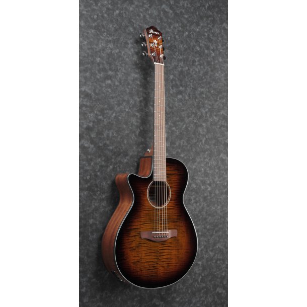 Ibanez Lefthand Western gitarr with mic. Tiger Burst High Gloss