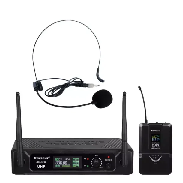 Karsect JRU-521L/PT-527C/HT-11A Wireless headset microphone set