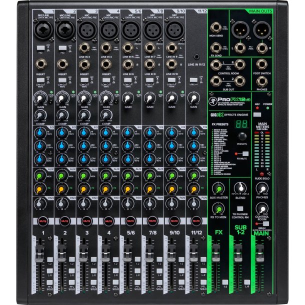 Mackie ProFX12v3 12 Channel Professional Effects Mixer with USB