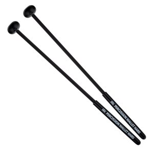 Meinl Percussion MPMH Percussionk�lle, h�rd, oval gummihoved, sort