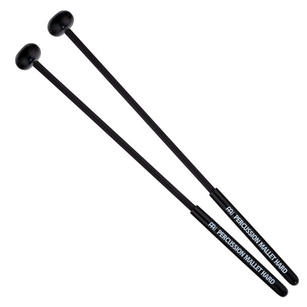 Meinl Percussion MPMH Percussionk�lle, h�rd, oval gummihoved, sort