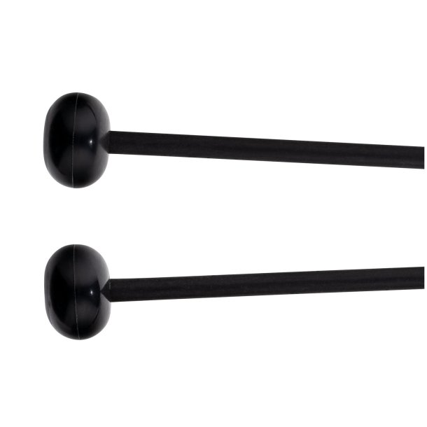 Meinl Percussion MPMH Percussionk�lle, h�rd, oval gummihoved, sort