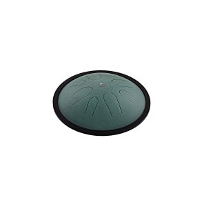 Meinl Sonic Energy CSTD1DG Compact Steel Tongue Drum, B Minor, Dark Green