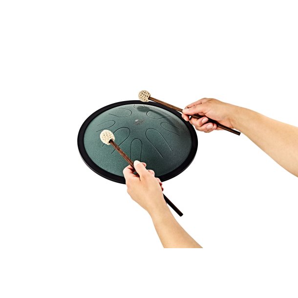 Meinl Sonic Energy CSTD1DG Compact Steel Tongue Drum, B Minor, Dark Green