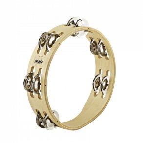 NINO Percussion NINO50 Tamburin Wood 8'', 2 rows