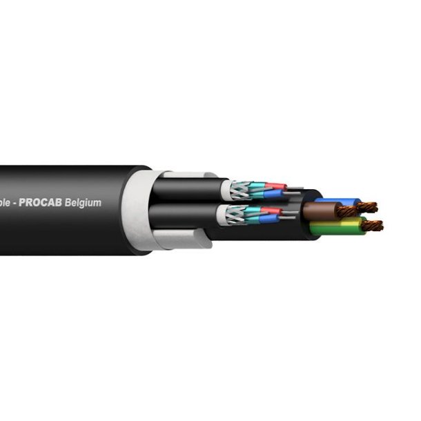 PROCAB Multikabel 2x DMX/AES/230V 3G2,5