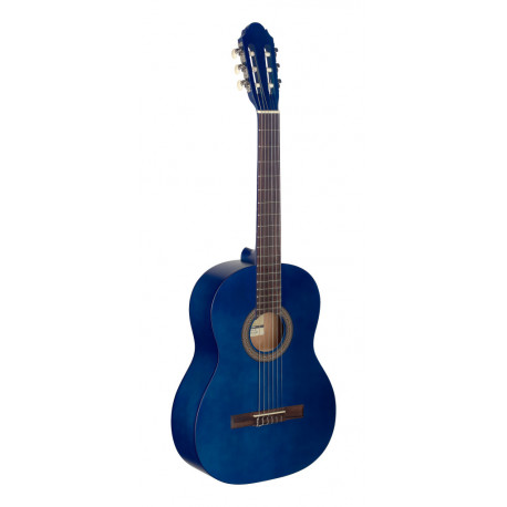 Køb Stagg 4/4 Klassisk Guitar Mat Blå - C440 M BLUE - Pris 899.00 kr.